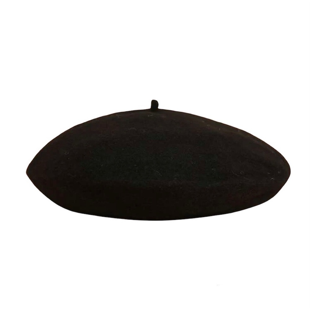 🍋2/$30 New Classic Black Beret - Picture 3 of 4